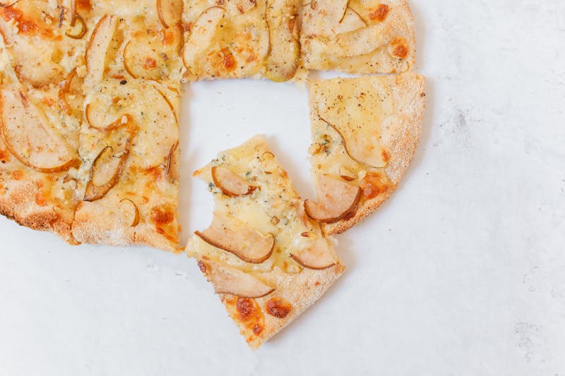 Four Cheese Bianca pizza with rich cheese blend